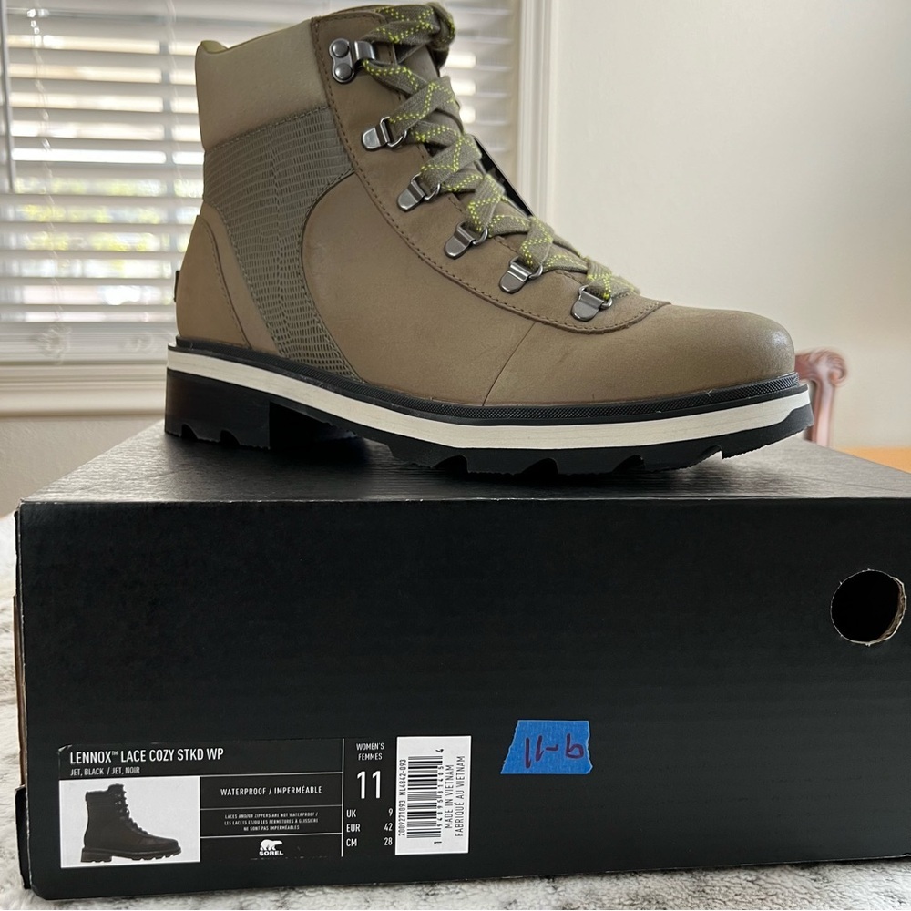 NIB Sorel Lennox Waterproof Hiking Boot Women’s - Picture 3 of 16